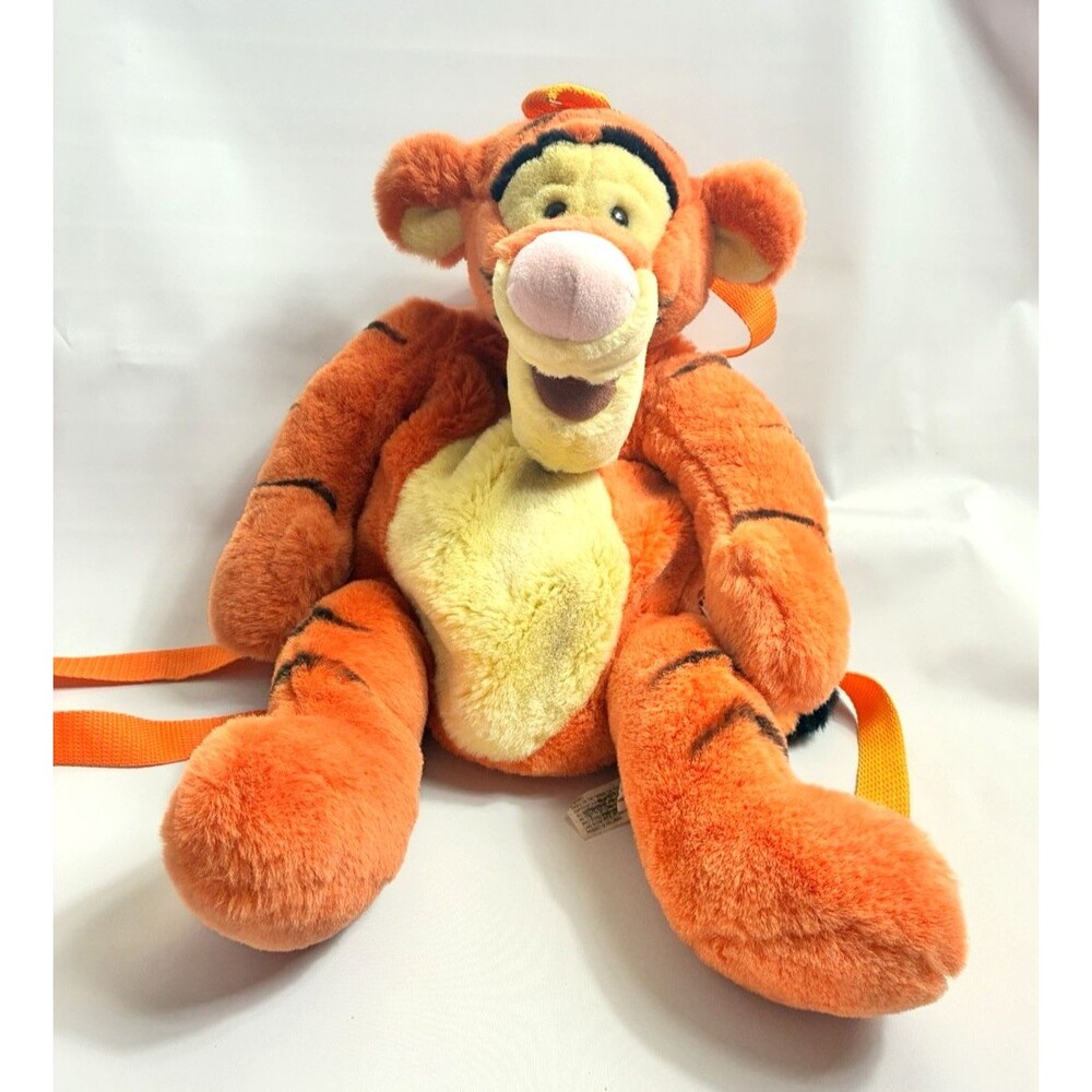 Vintage Disney World Winnie The Pooh Tigger Plush Backpack Adjustable Straps 21"